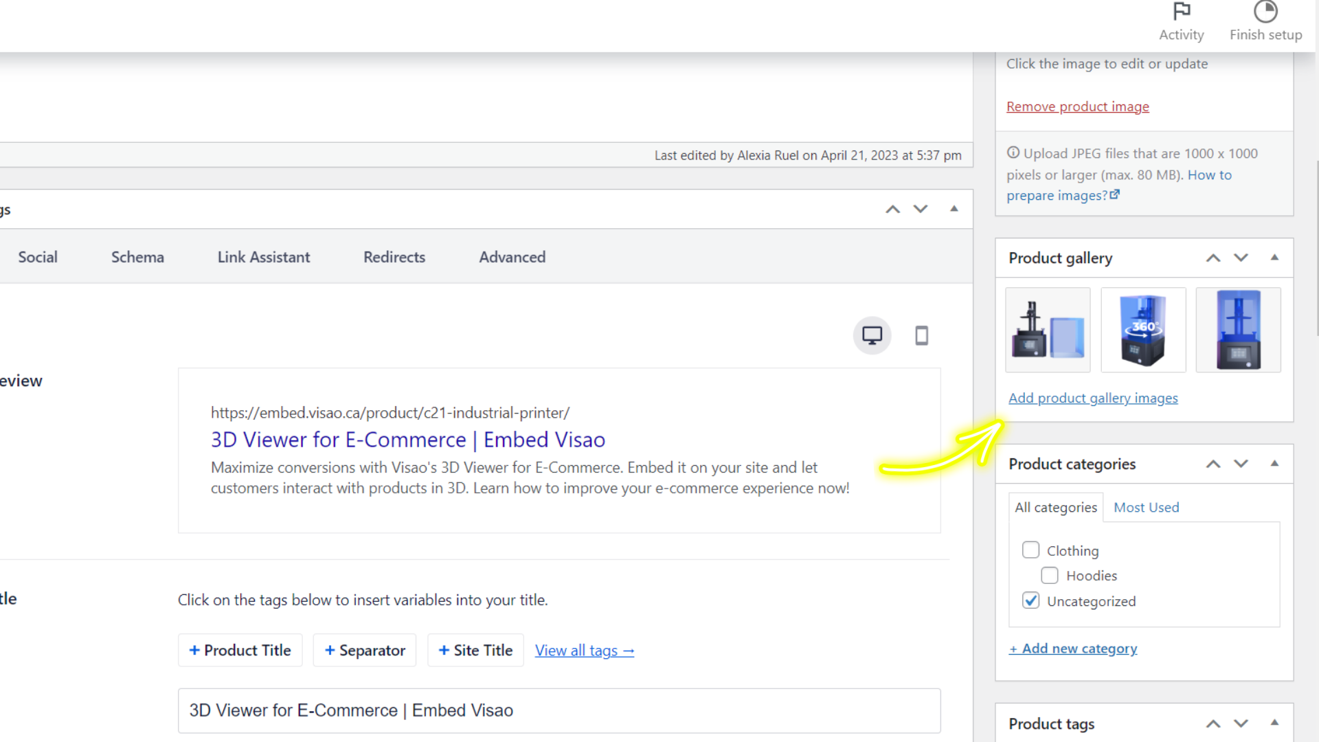 How to integrate a 3D viewer to WooCommmerce in 4 easy steps | Visao